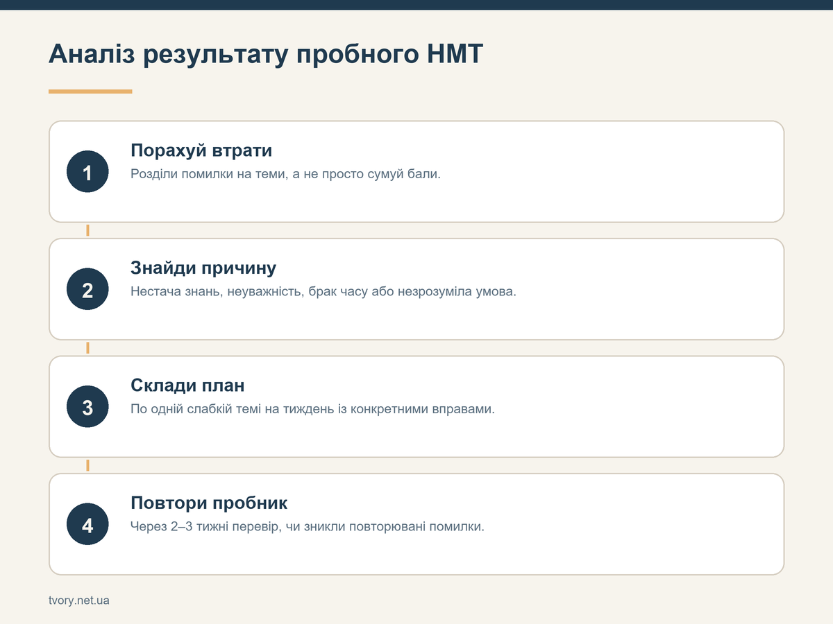Аналіз результату пробного НМТ