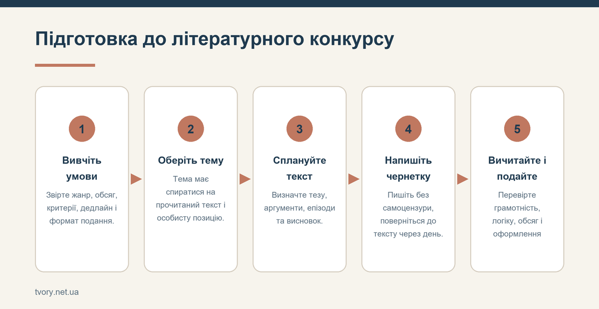 Підготовка до літературного конкурсу