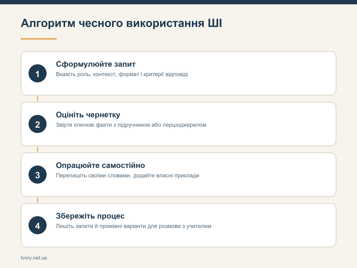 Алгоритм чесного використання ШІ